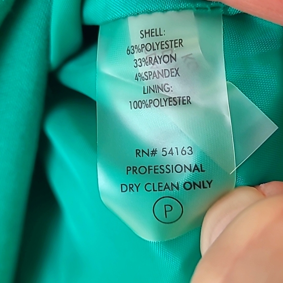 Calvin Klein sheath dress w/belt, NWT, Size 6, Kelly Green - Picture 5 of 8